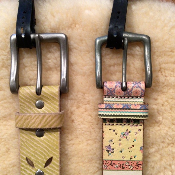 Fossil set of 2 studded leather belts - Picture 5 of 12